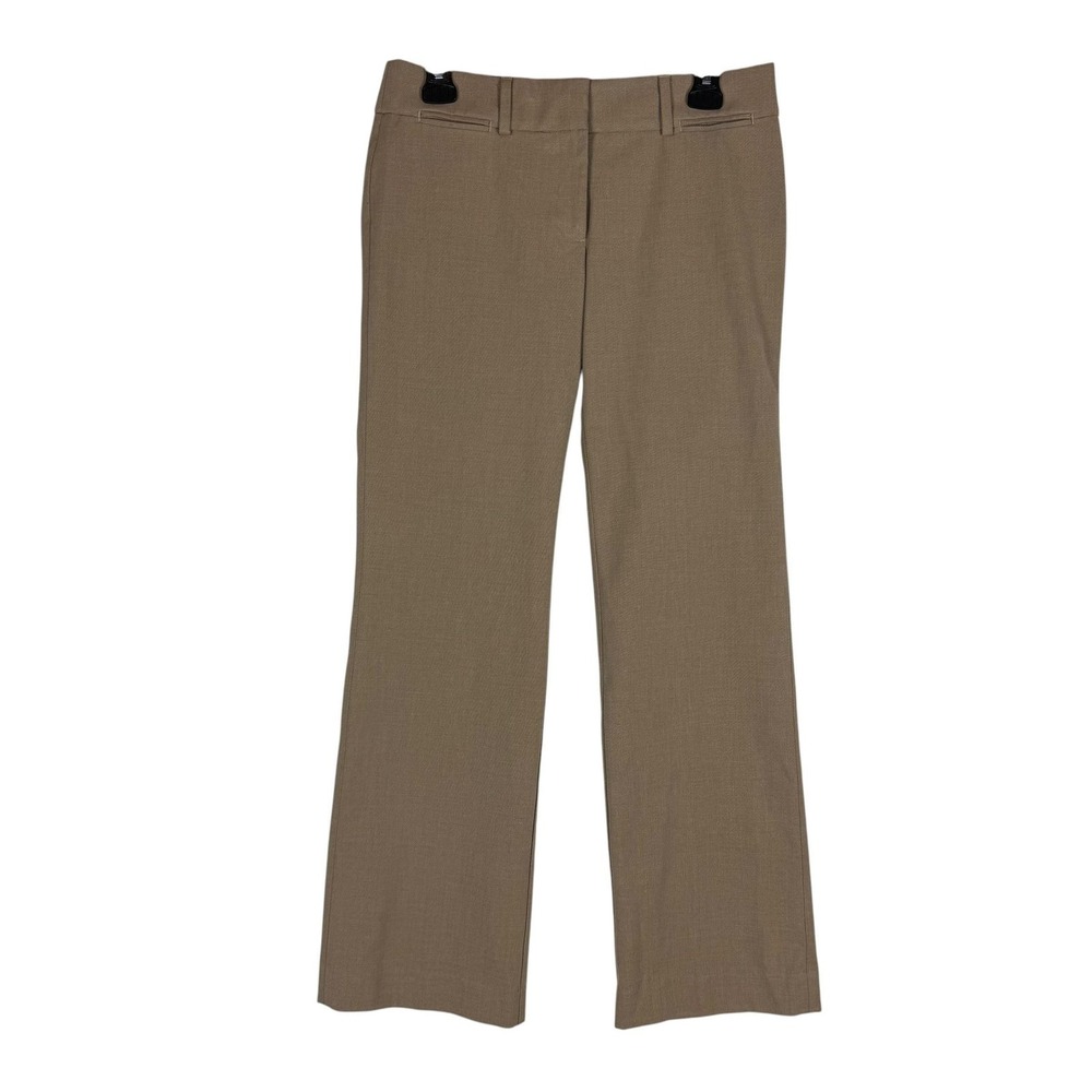 LOFT Pants Womens 4P Beige Dress Marisa Trouser Straight Leg Twill Stretch